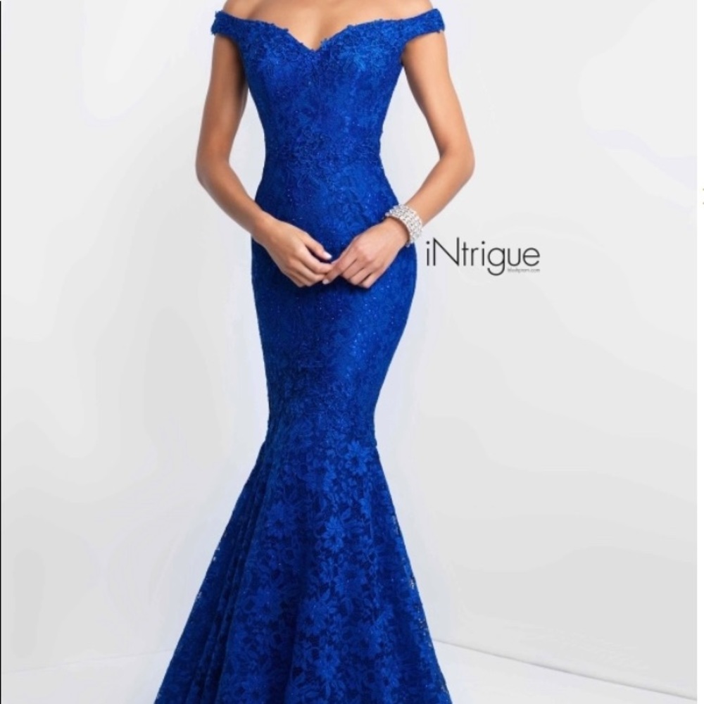 Sapphire Mermaid Prom Dress